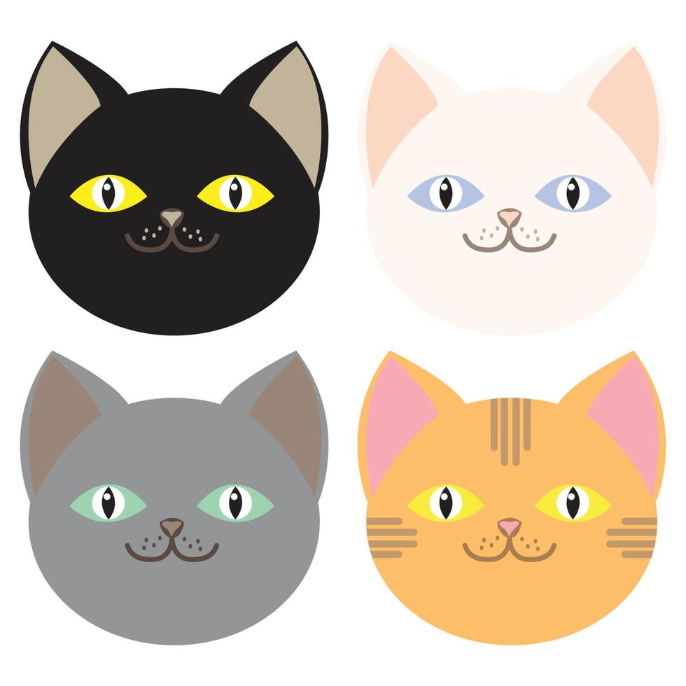 vector cat cute pet