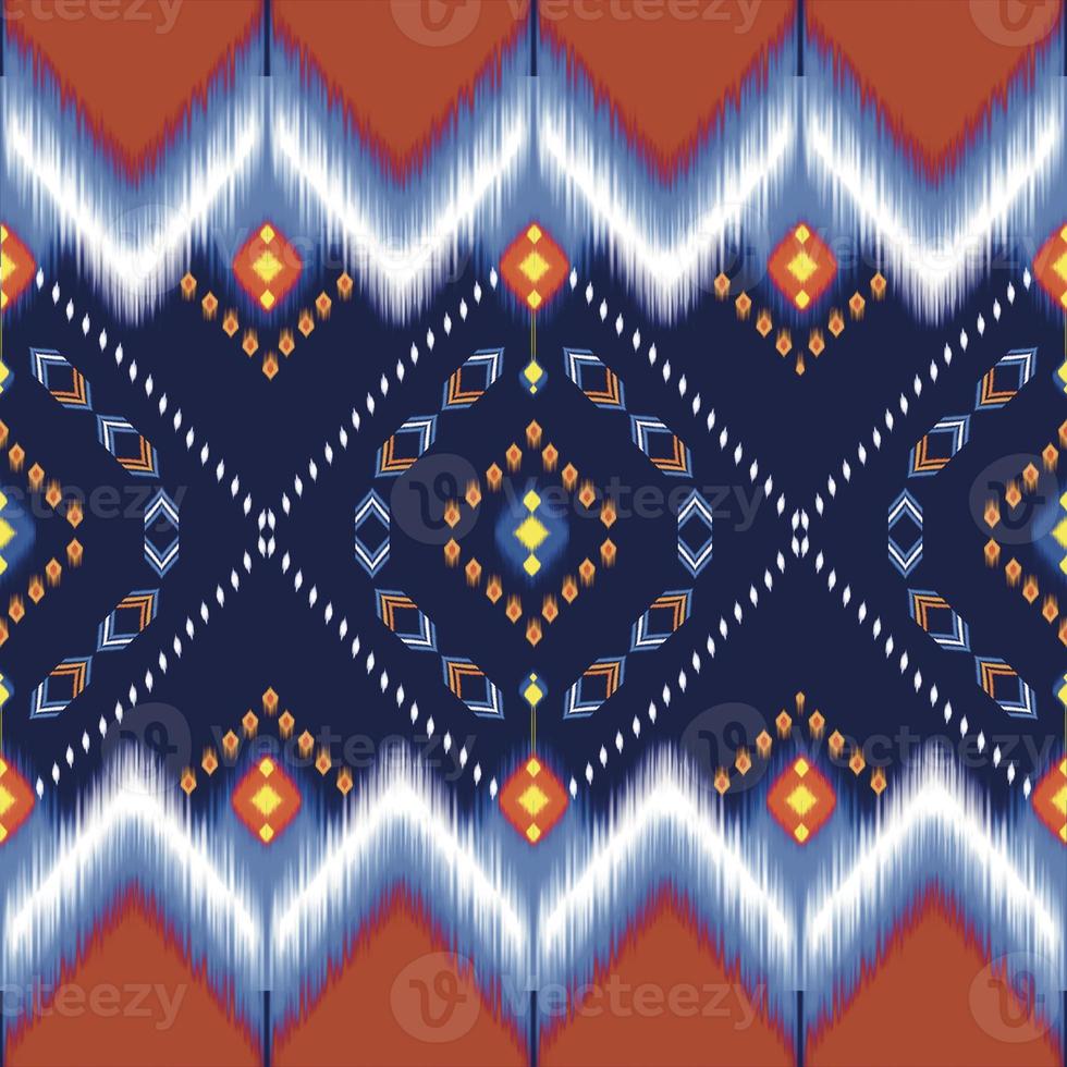 Abstract ethnic ikat seamless pattern,strip pattern,Figure tribal , folk embroidery,Thai,indian,oriental traditional,Aztec geometric art ornament design for fabric,carpet,textile,wallpaper,chinaware. photo