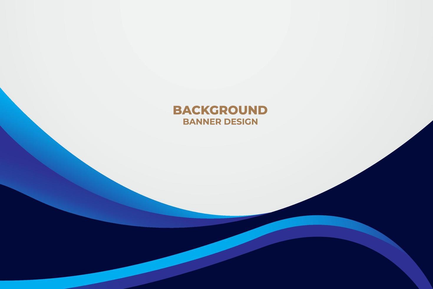 Wave Background Template Design for Banner and Business Presentation vector
