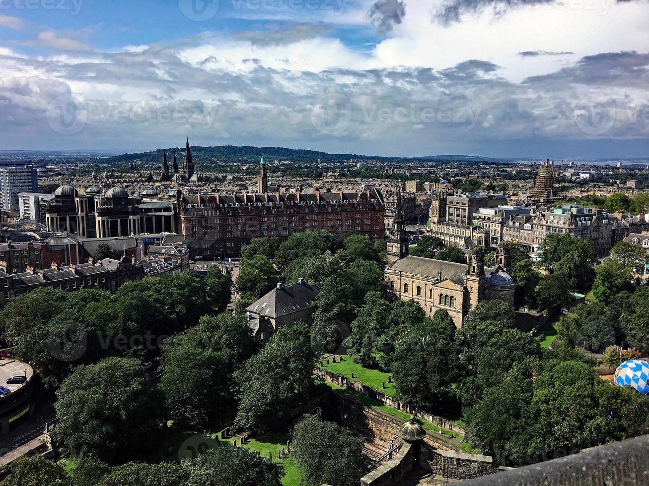 una vista de edimburgo en escocia foto