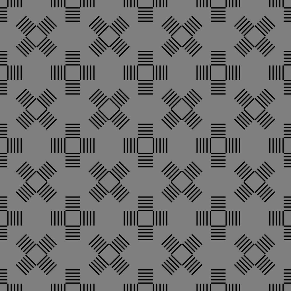 monochrome asain fabric pattern vector