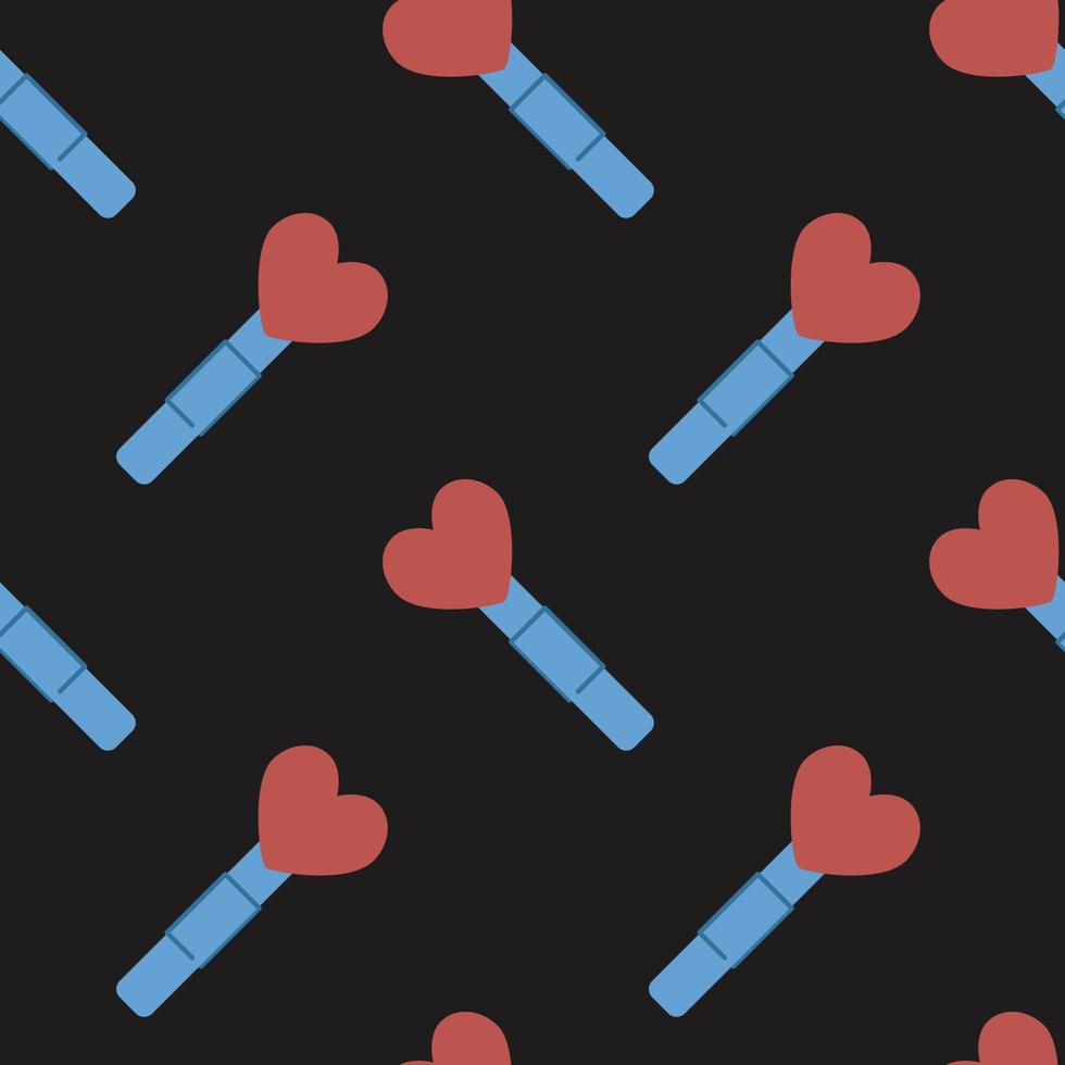 Vector flat hand drawn seamless pattern
