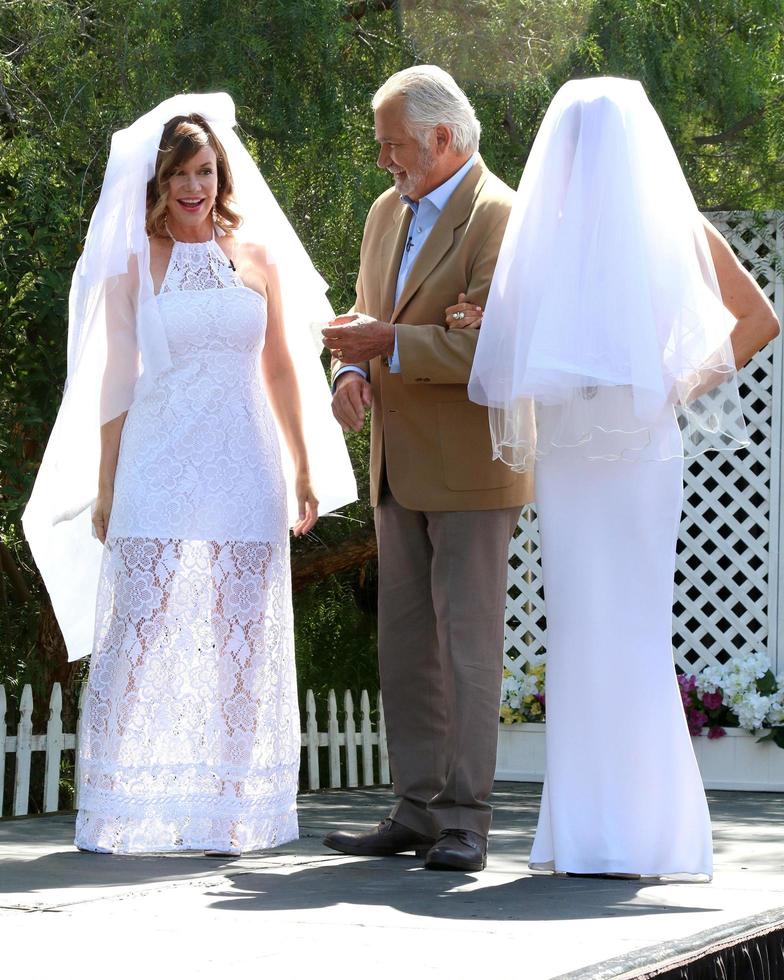 LOS ANGELES, APR 14 - Bobbie Eakes, John McCook, Jennifer Gareis at the Home and Family Celebrates Bold and Beautifuls 30 Years at Universal Studios Back Lot on April 14, 2017 in Los Angeles, CA photo