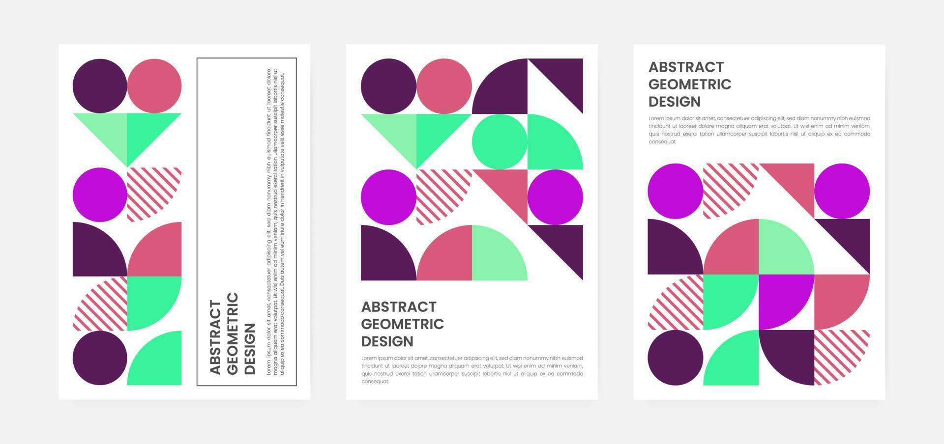 Geometric minimalistic artwork cover with shape and figure. Abstract pattern design style for cover, web banner, landing page, business presentation, branding, packaging, wallpaper vector