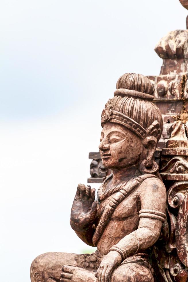 Wood carving Chonburi thailand photo