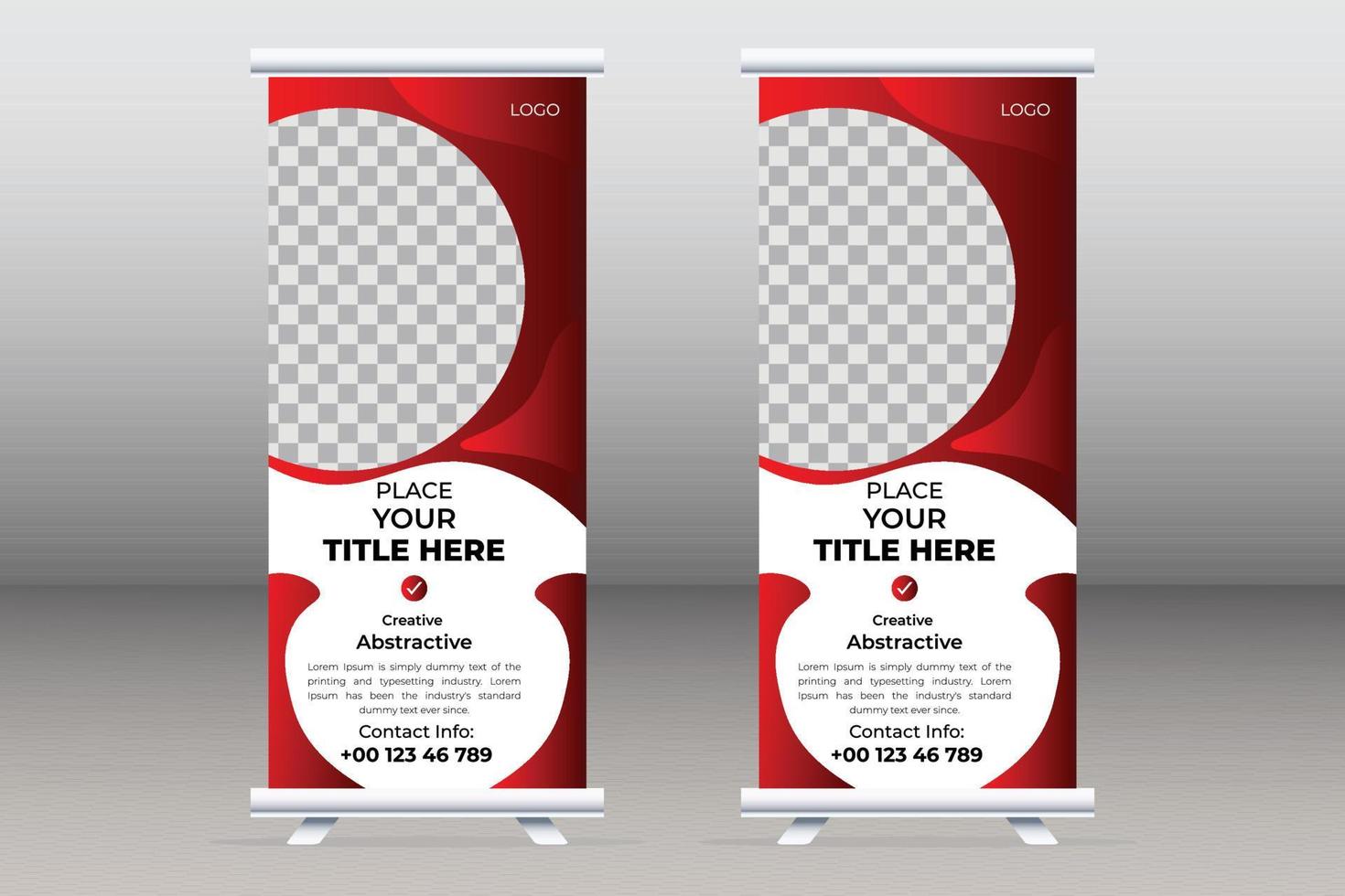 banner enrollable de negocios y diseño de banner de volante de folleto moderno y plantilla de presentación lista vector