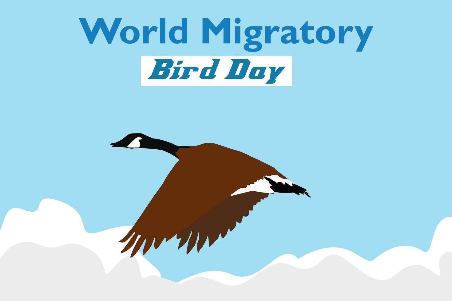 World Migratory Bird Day vector