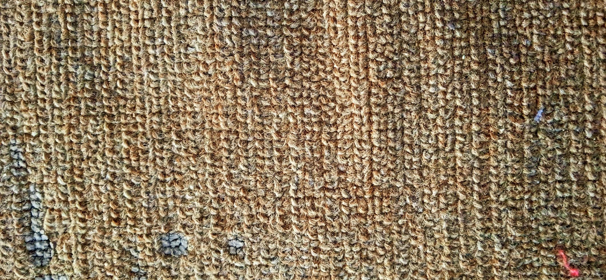 marrón anaranjado de cerca patrones de alfombras de lana. foto