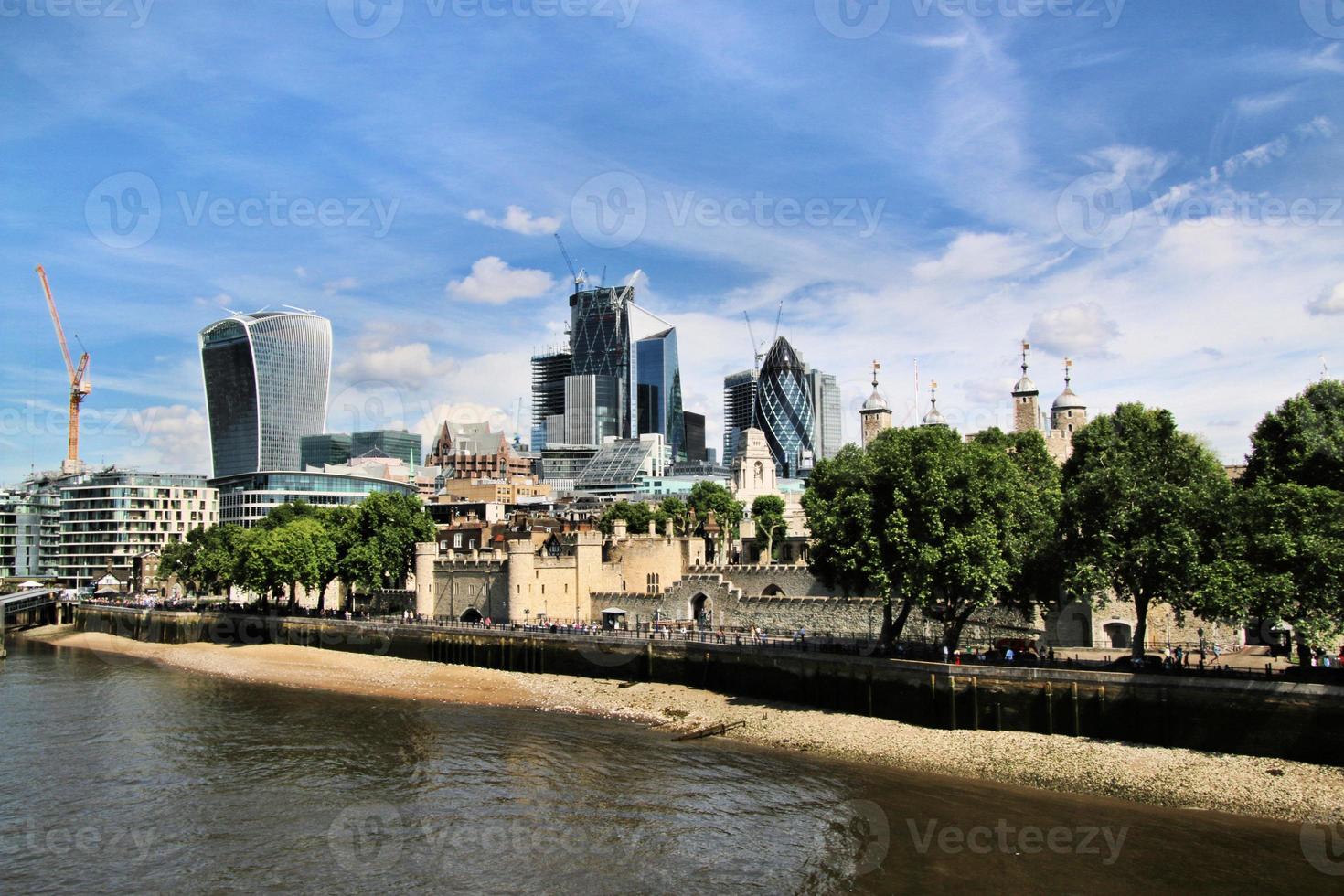 A view of the River Thames in London photo