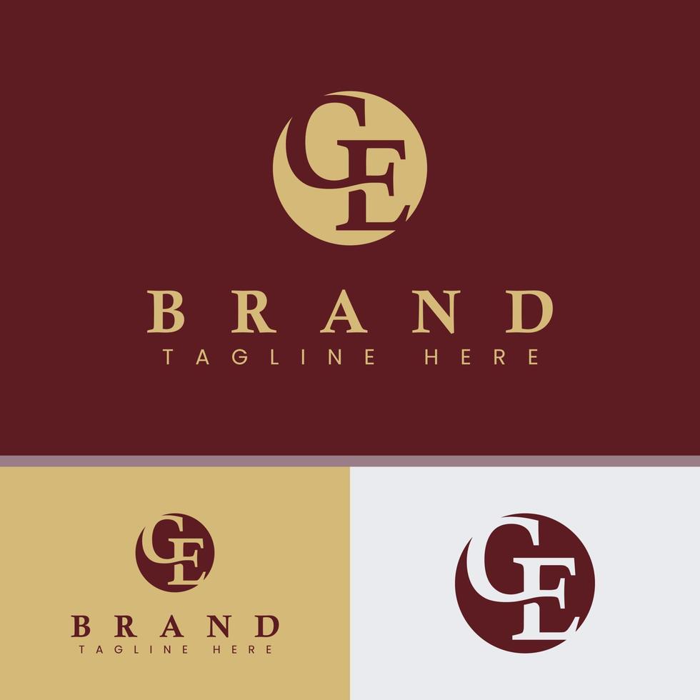 Letter GE Monogram Logo vector