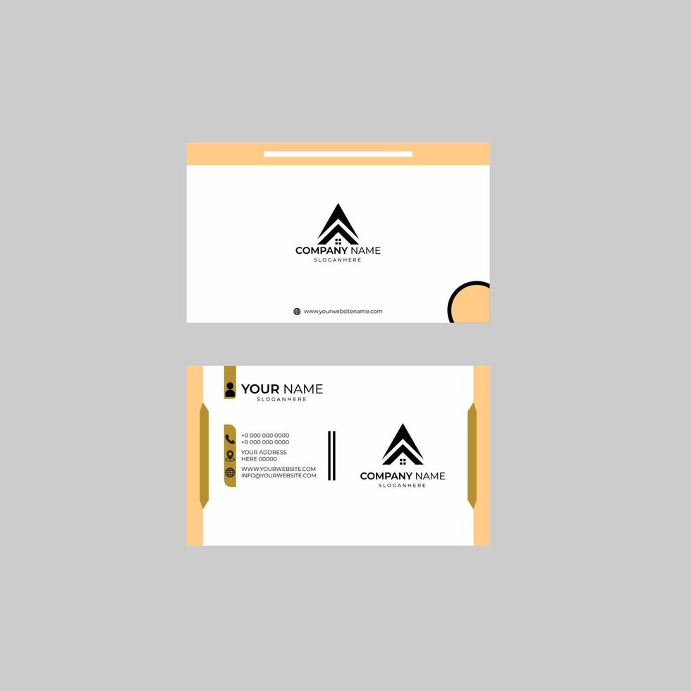 Modern Business Card -Creative And Clean Business Card Template Corporate. vector