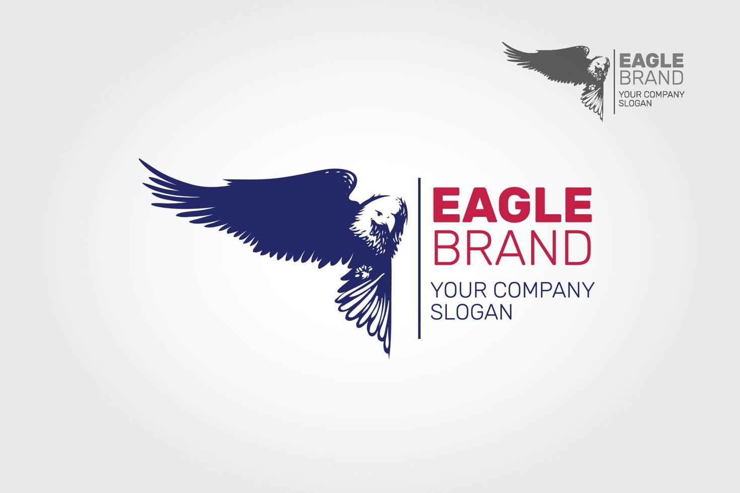 Eagle Brand Vector Logo Template. Excellent logo, simple and unique concept. This logo design for all creative business, law firm, political organization, or security firm.