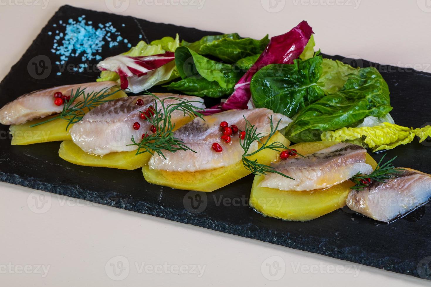 Herring with potao photo