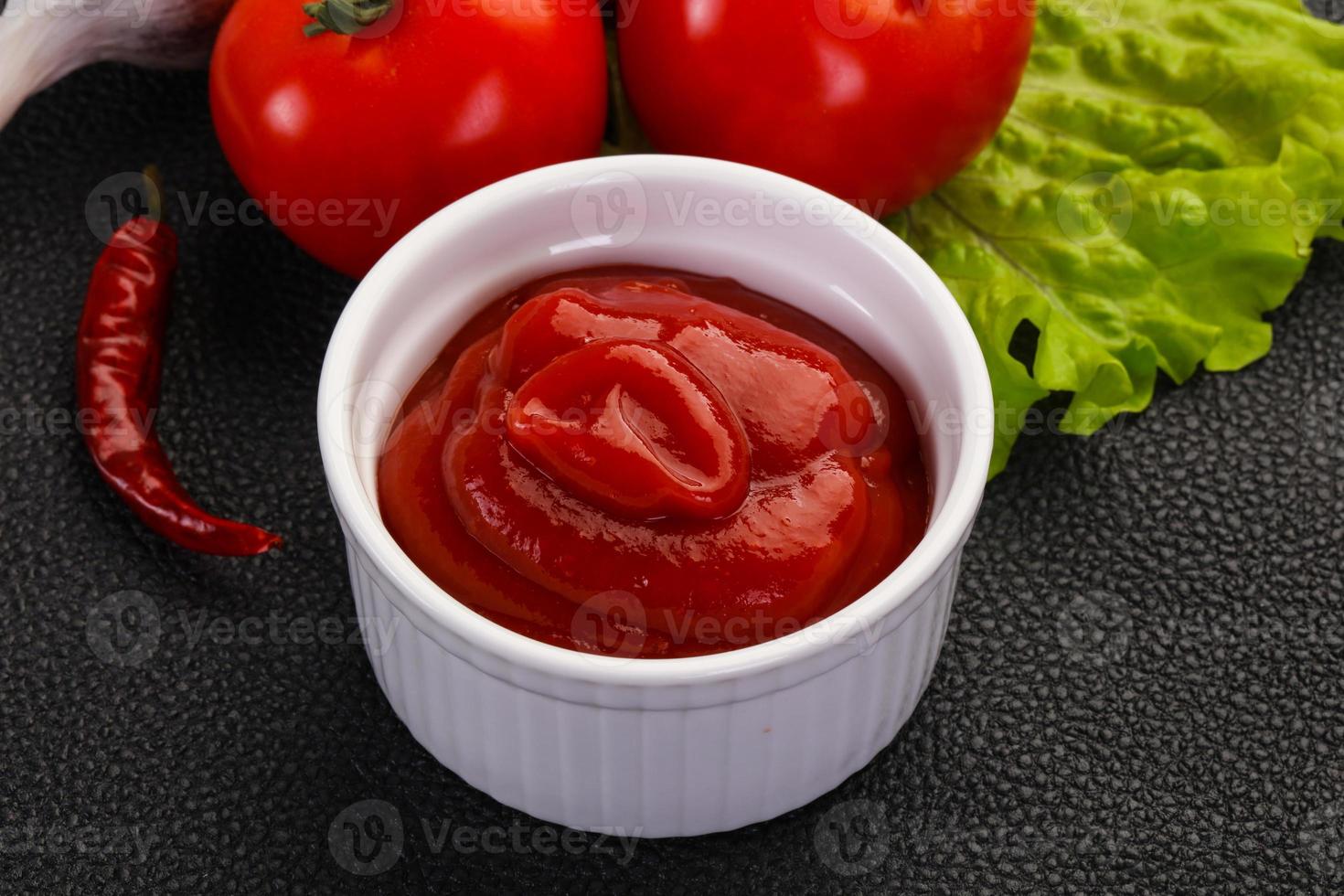 salsa de tomate foto