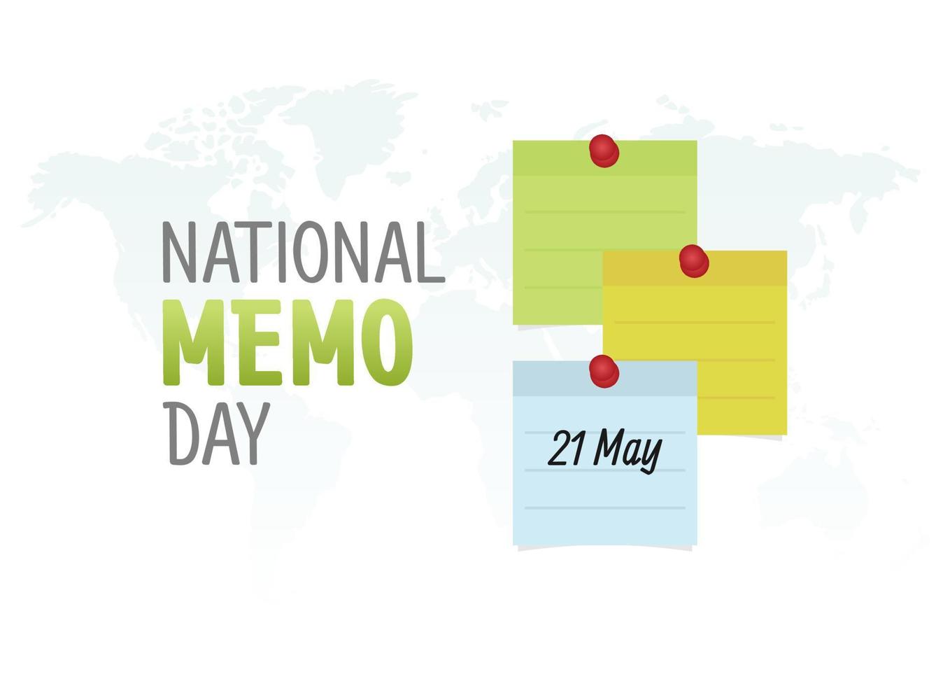 vector graphic of national memo day good for national memo day