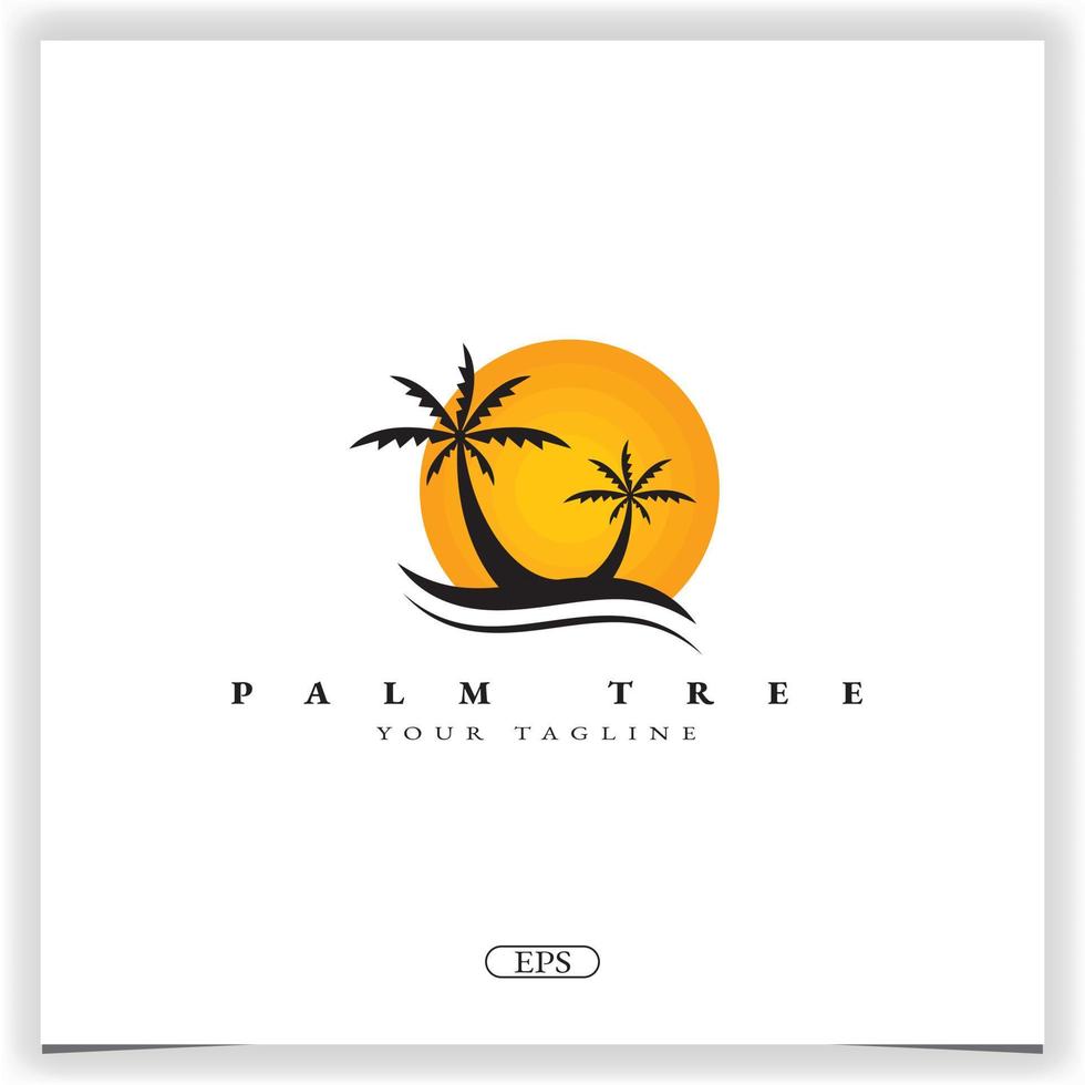 palm logo premium elegante plantilla vector eps 10