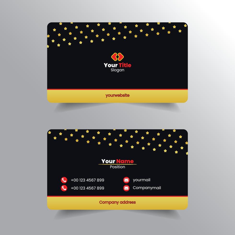 Modern And Elegant Business Card Template vector