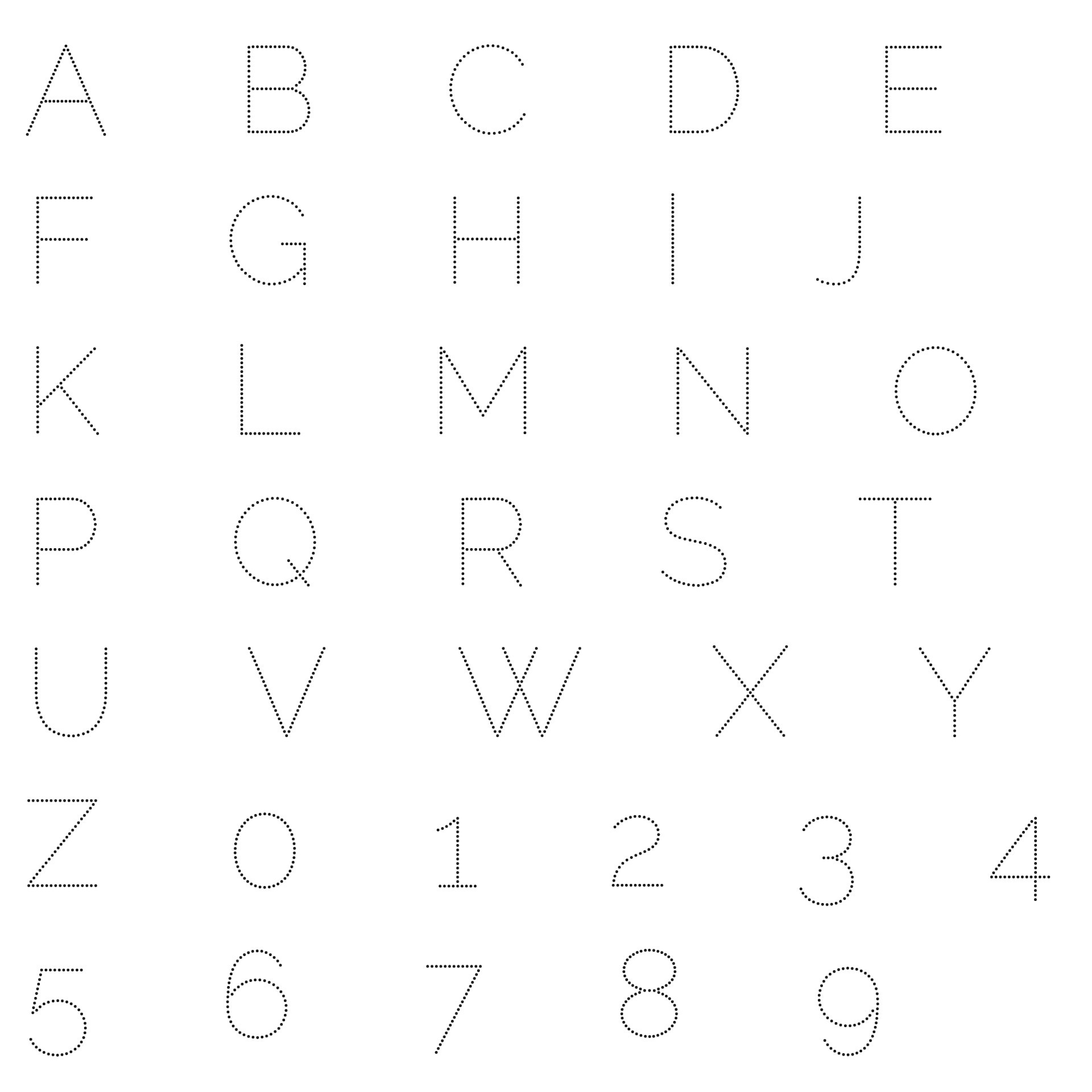 Dotted english alphabets for kids learning 11980438 vector art at vecteezy