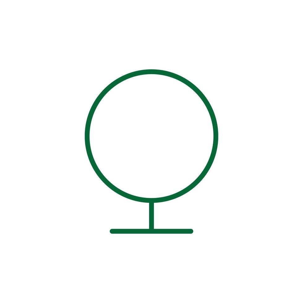 Tree Vector Line Icon. Tree symbol vector sign