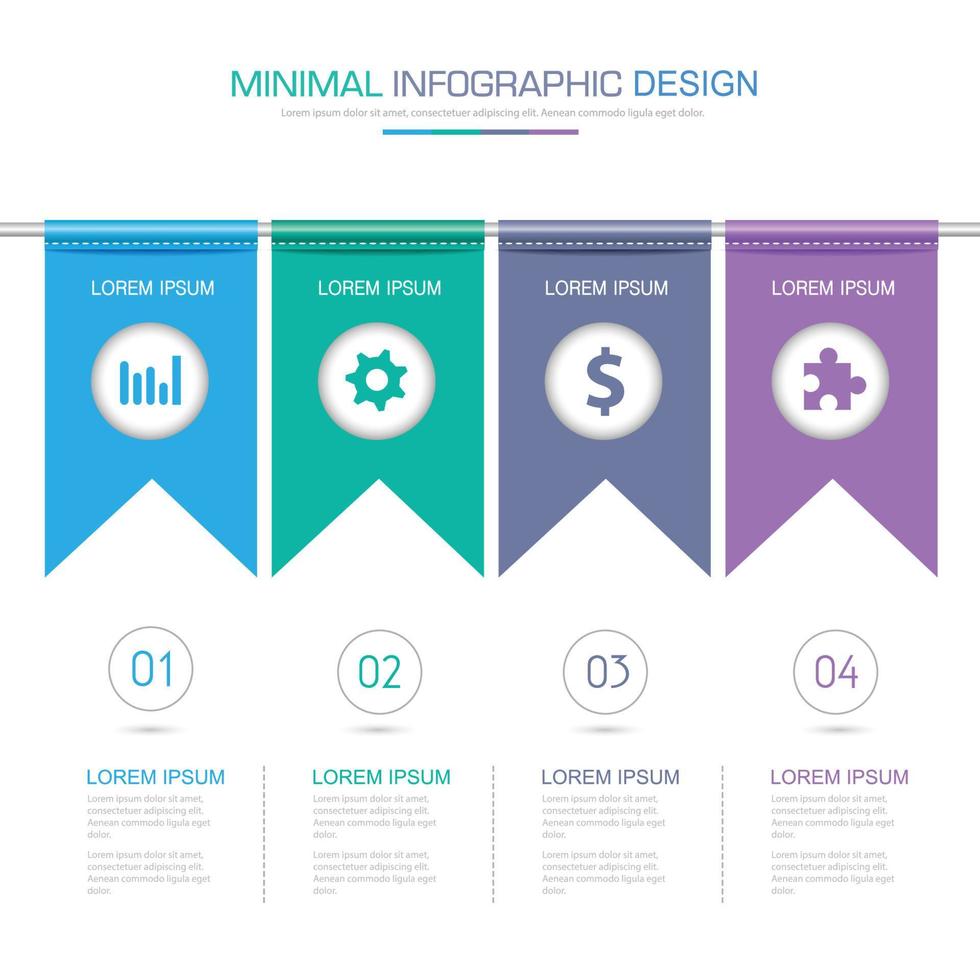 Infographic Elements with business icon on full color background  process or steps and options workflow diagrams,vector design element eps10 illustration vector