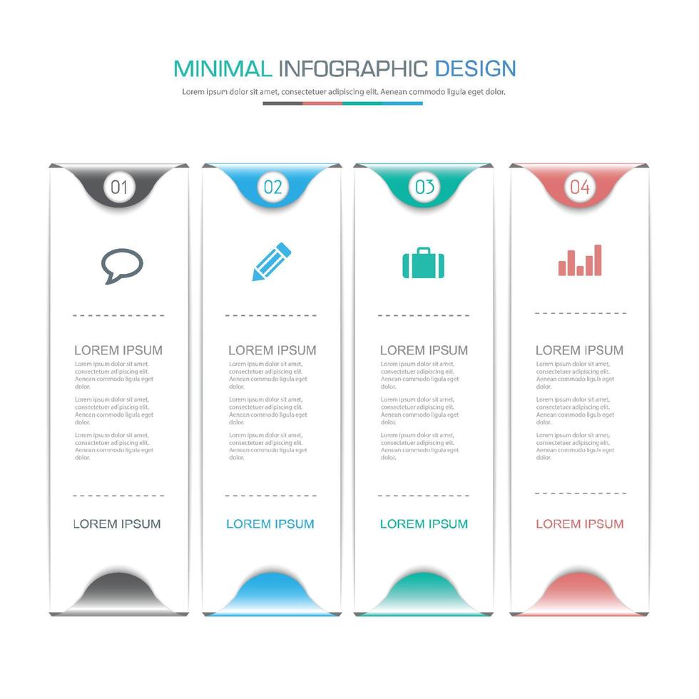 plantilla infográfica empresarial para cada uso, elemento de diseño vectorial vector