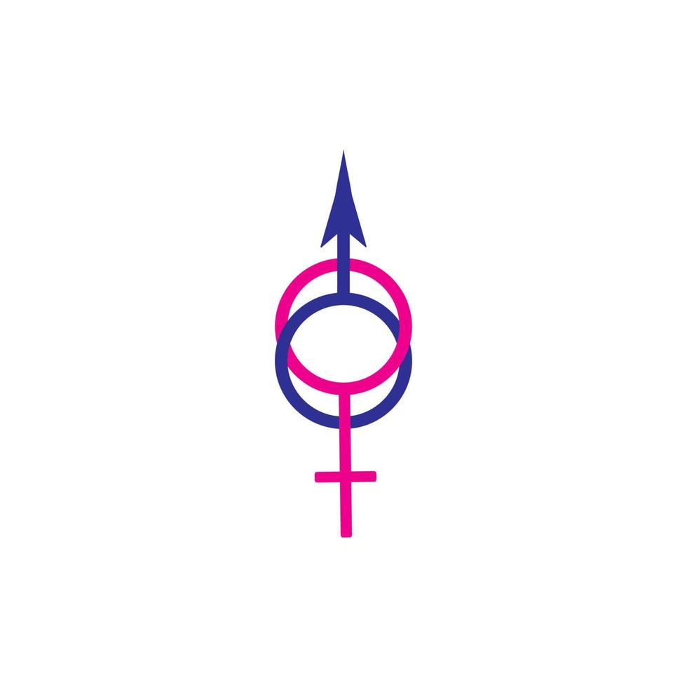 Gender logo illustration design vector
