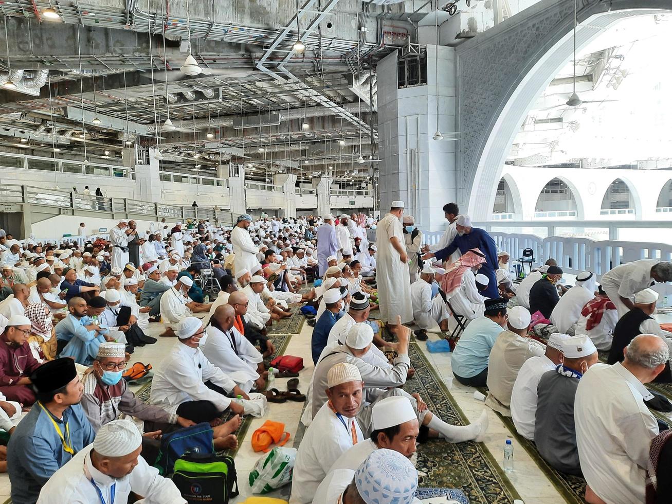 Mecca, Saudi Arabia, May 2022-People at Masjid Al Haram photo