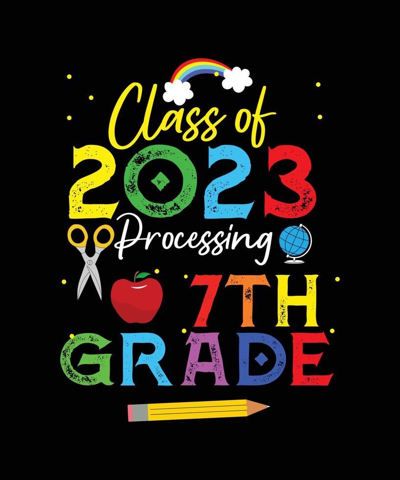Back to school t-shirt design, 100 days of school typography t-shirt design. vector