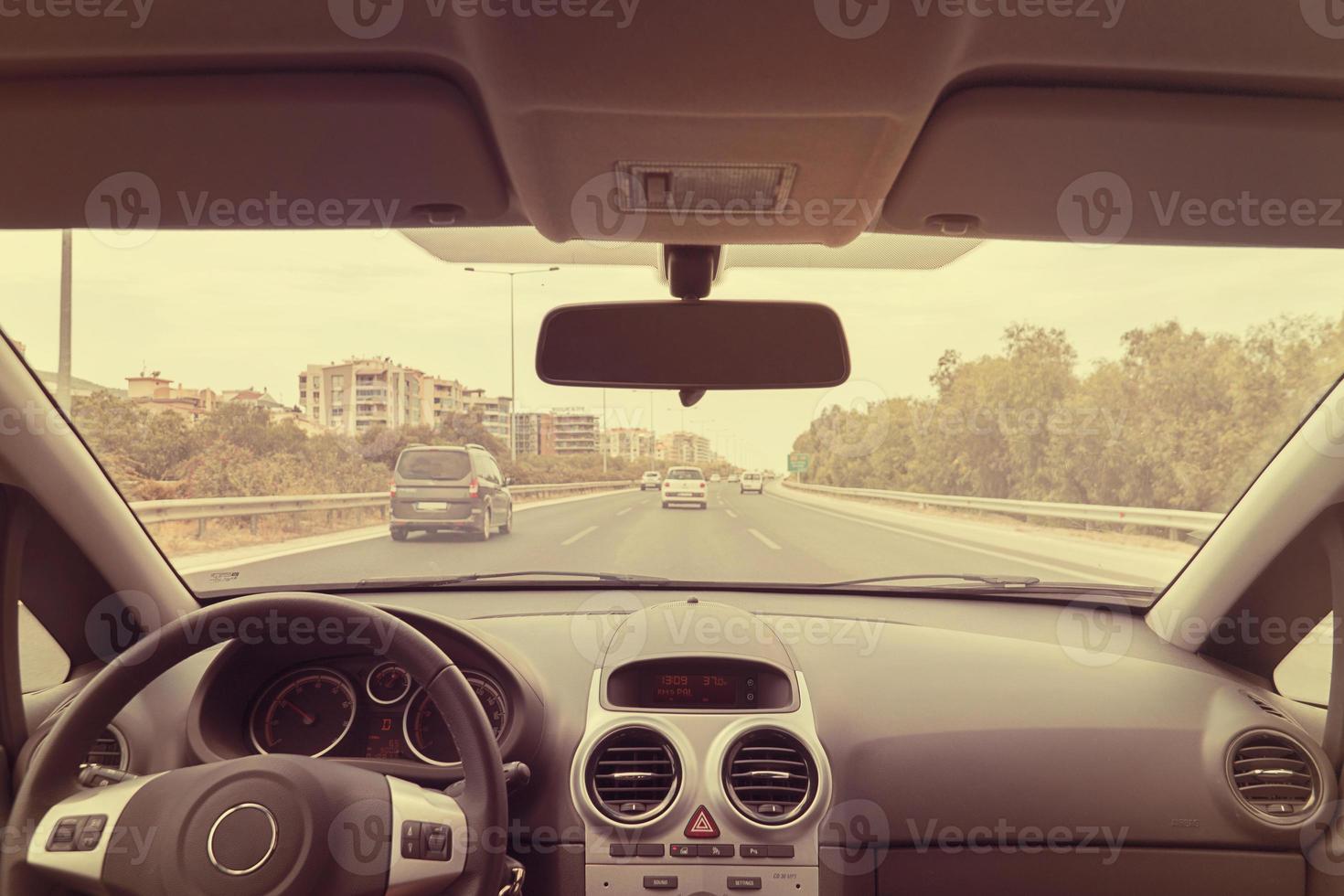 Car interior view photo