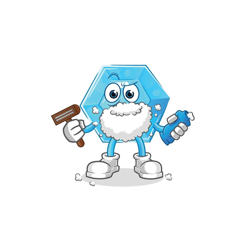 diamond cartoon vector illustration mascot