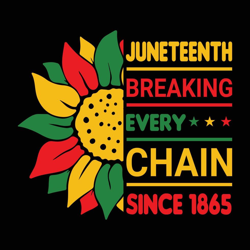 Juneteenth day t shirt design vector