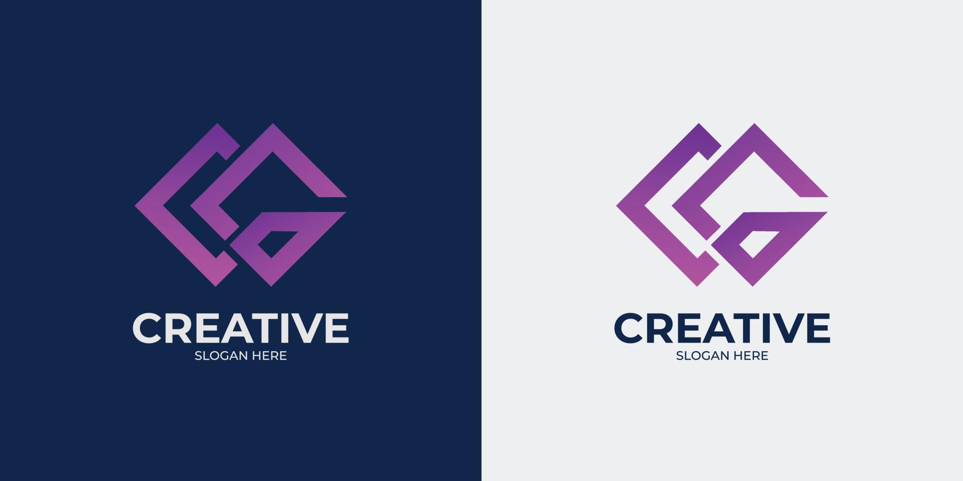 minimalist and abstract letter C logo set vector