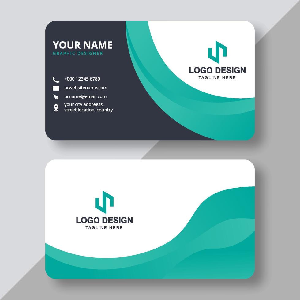 Business Card - Creative and Clean Modern Business Card Template. vector