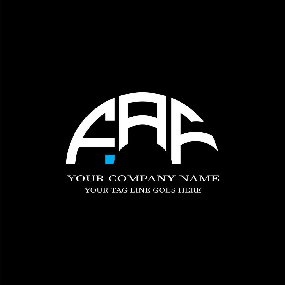 FAF letter logo creative design with vector graphic