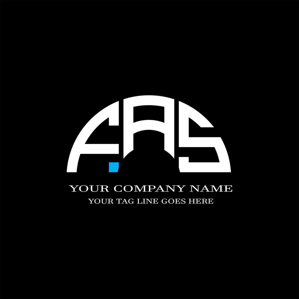 FAS letter logo creative design with vector graphic