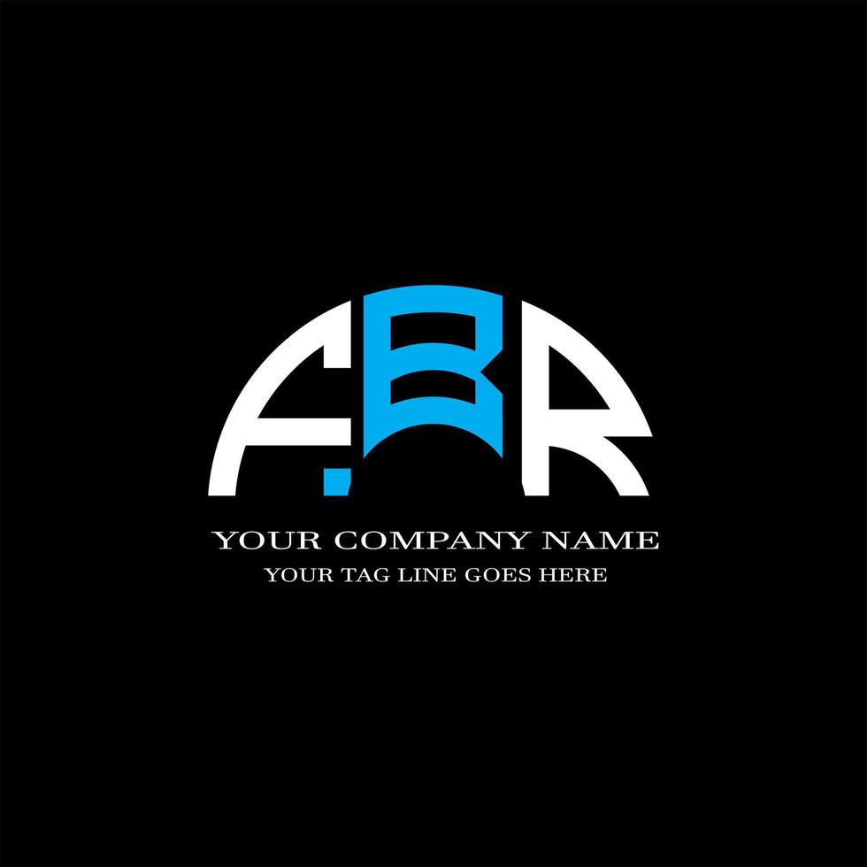 FBR letter logo creative design with vector graphic