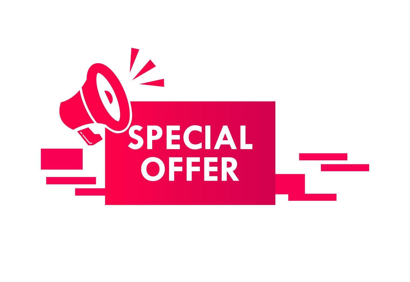 Special offer label for promotion product vector