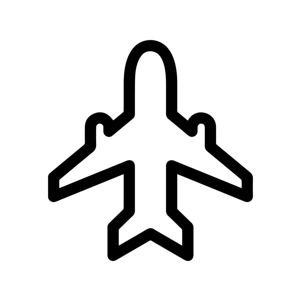 airplane icon and vector image