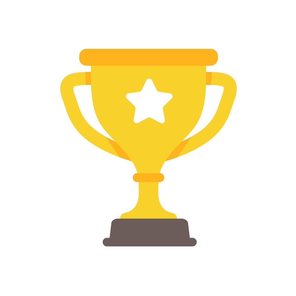 golden trophy For the winners of the sport achievement award concept vector