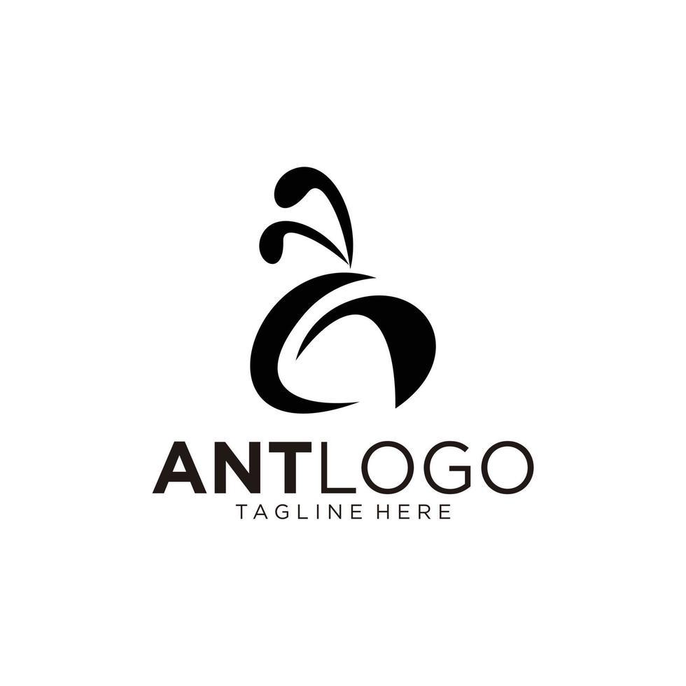 Ant Vector Design Logo Illustration