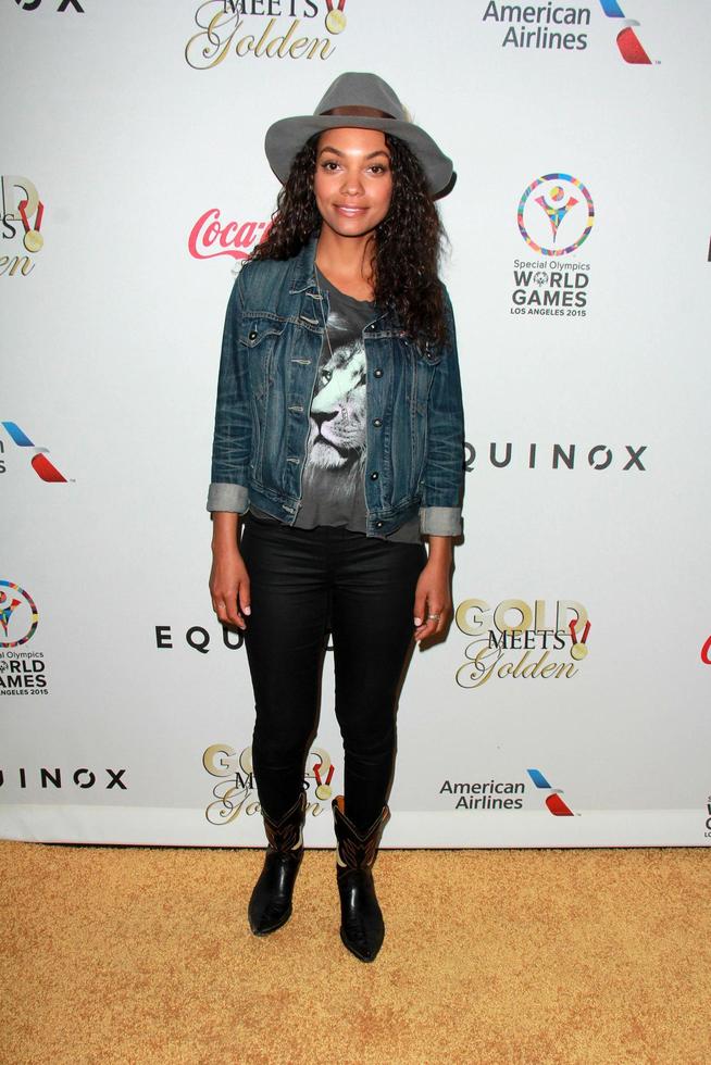 LOS ANGELES, FEB 21 -  Lyndie Greenwood at the 3rd Gold Meets Golden at the Equinox on February 21, 2015 in West Los Angeles, CA photo
