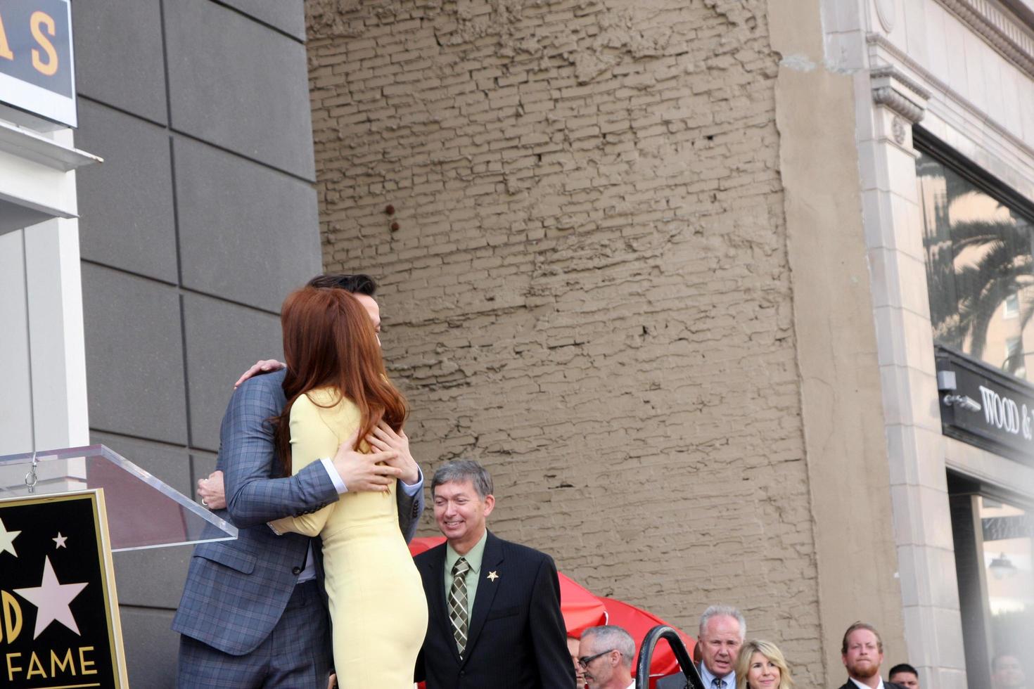 LOS ANGELES, OCT 3 -  Joseph Gordon-Levitt, Julianne Moore at the Hollywood Walk of Fame Ceremony for Julianne Moore at W Hollywood Hotel on October 3, 2013 in Los Angeles, CA photo
