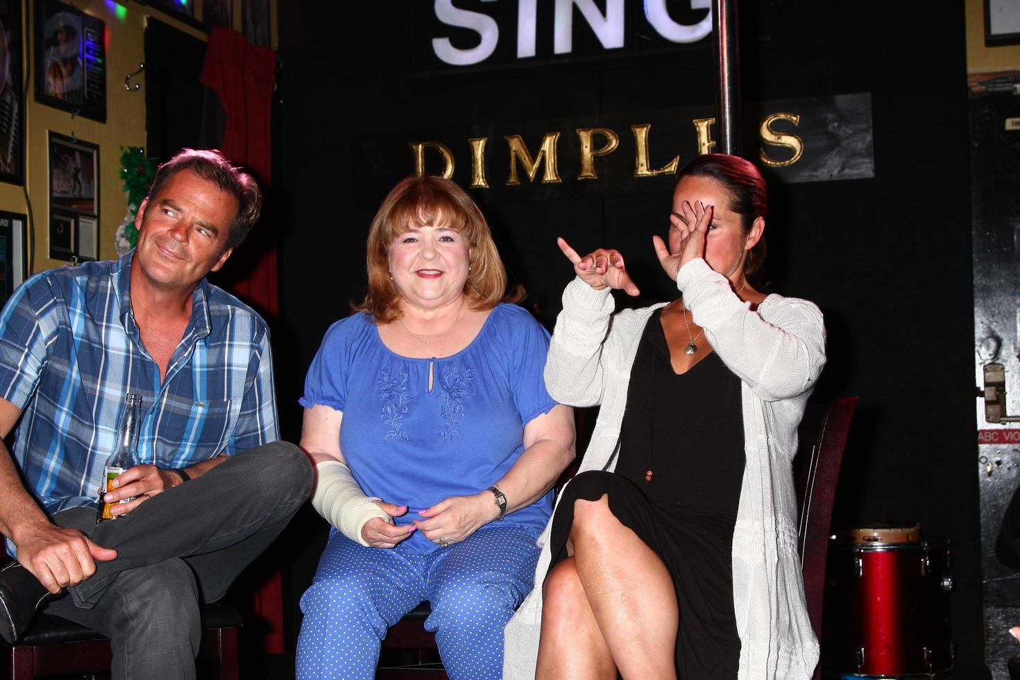 LOS ANGELES, JUN 1 -  Wally Kurth, Patrika Darbo, Crystal Chappell at the Judi Evans Celebrates 30 years in Show Business event at the Dimples on June 1, 2013 in Burbank, CA photo