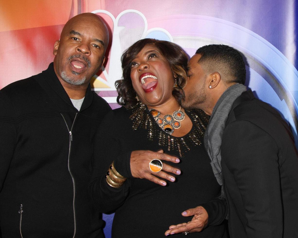 los angeles, 13 de enero - david alan grier, loretta devine, larenz tate en el día de prensa nbcuniversal tca invierno 2016 en el hotel langham huntington el 13 de enero de 2016 en pasadena, ca foto