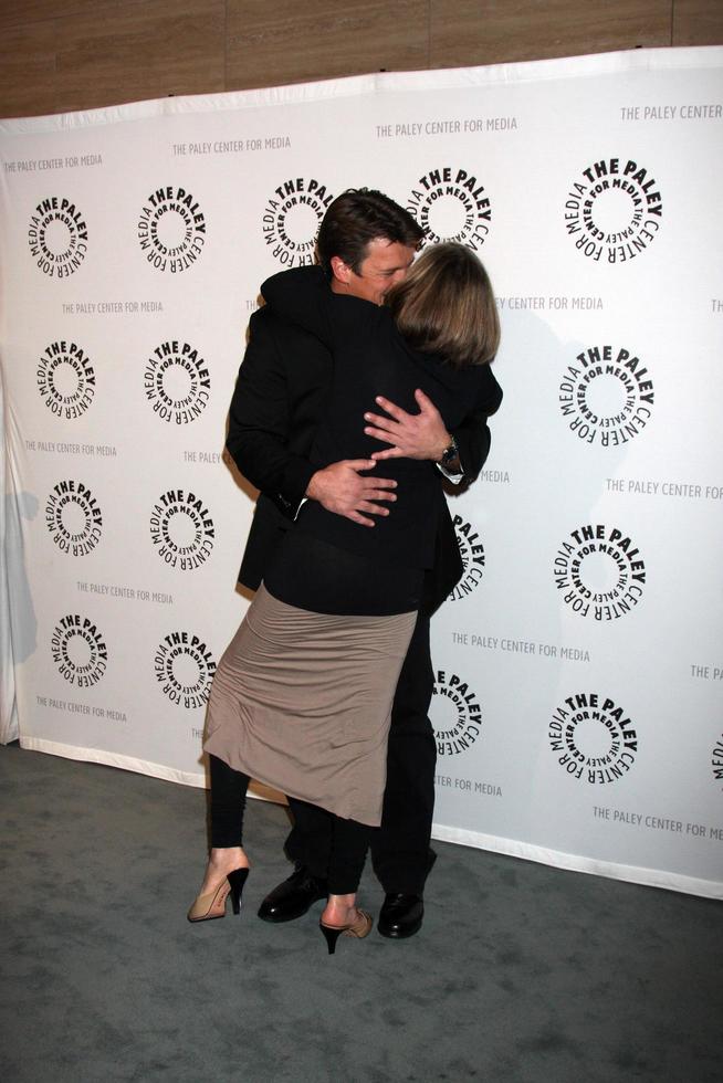 LOS ANGELES, SEP 30 - Nathan Fillion, Susan Sullivan at the An Evening with Castle at Paley Center for Media on September 30, 2013 in Beverly Hills, CA photo