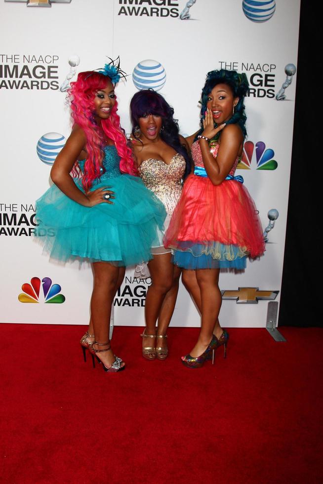 LOS ANGELES, FEB 1 - OMG Girlz arrives at the 44th NAACP Image Awards at the Shrine Auditorium on February 1, 2013 in Los Angeles, CA photo