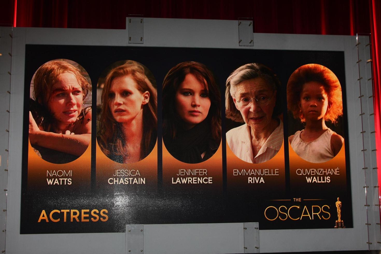 LOS ANGELES, JAN 10 - Actress Nominations at the 2013 Academy Award nomination announcements at Samuel Goldwyn Theater on January 10, 2013 in Beverly Hills, CA photo