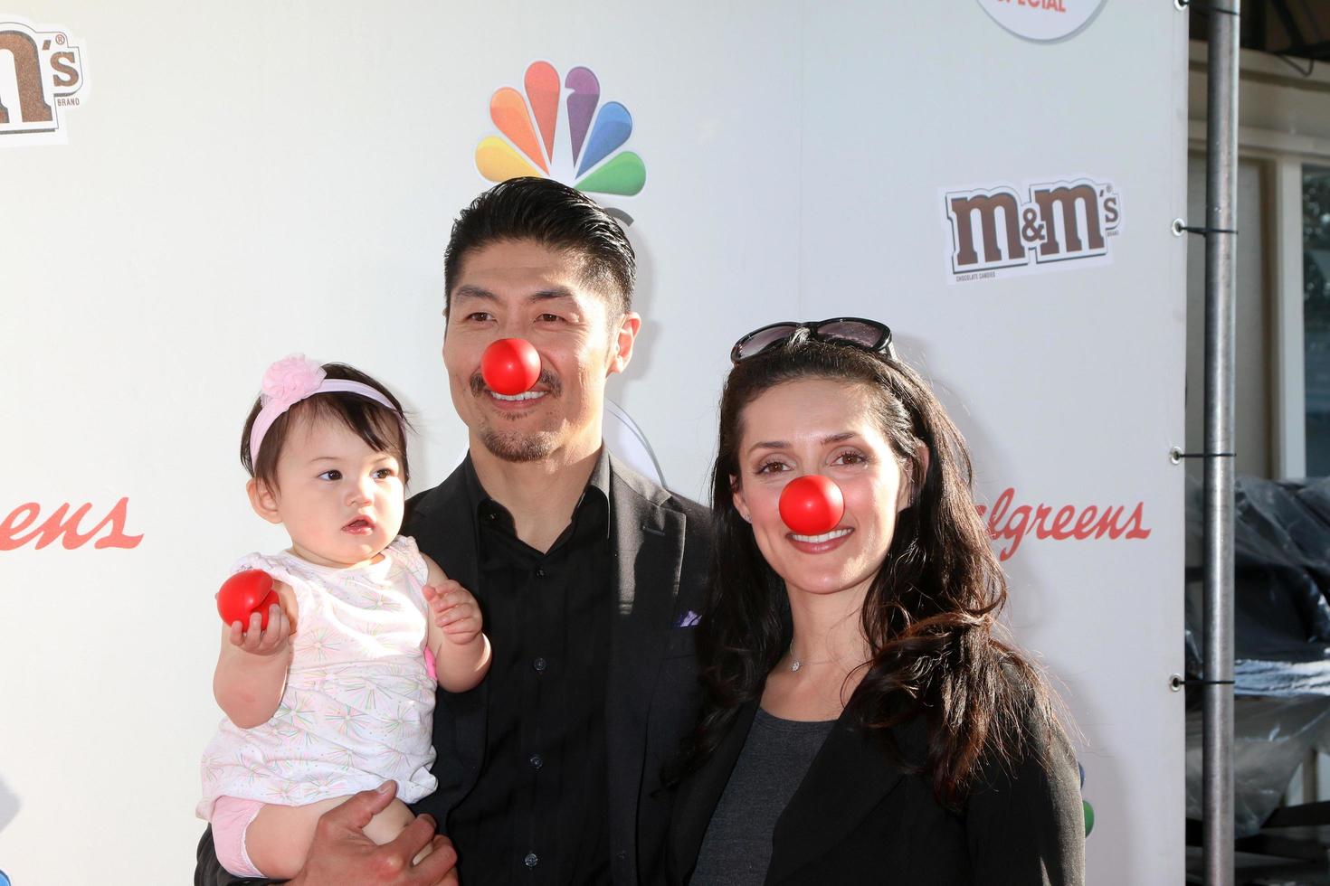 LOS ANGELES, MAY 26 - Madelyn Skyler Tee, Brian Tee, Mirelly Taylor at the Red Nose Day 2016 Special at Universal Studios on May 26, 2016 in Los Angeles, CA photo