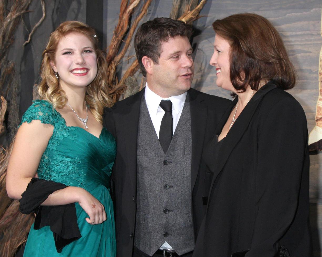 LOS ANGELES, DEC 2 - Alexandra Astin, Sean Astin, Christine Astin at the The Hobbit Premiere at Dolby Theater on December 2, 2013 in Los Angeles, CA photo