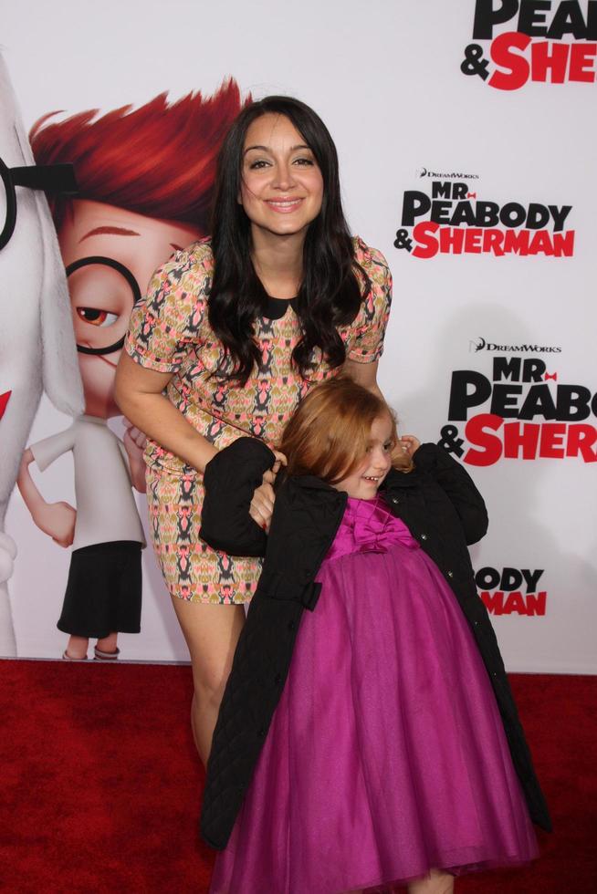 los angeles, 5 de marzo - shanelle workman, hija en el estreno de mr peabody and sherman en el teatro del pueblo el 5 de marzo de 2014 en westwood, ca foto